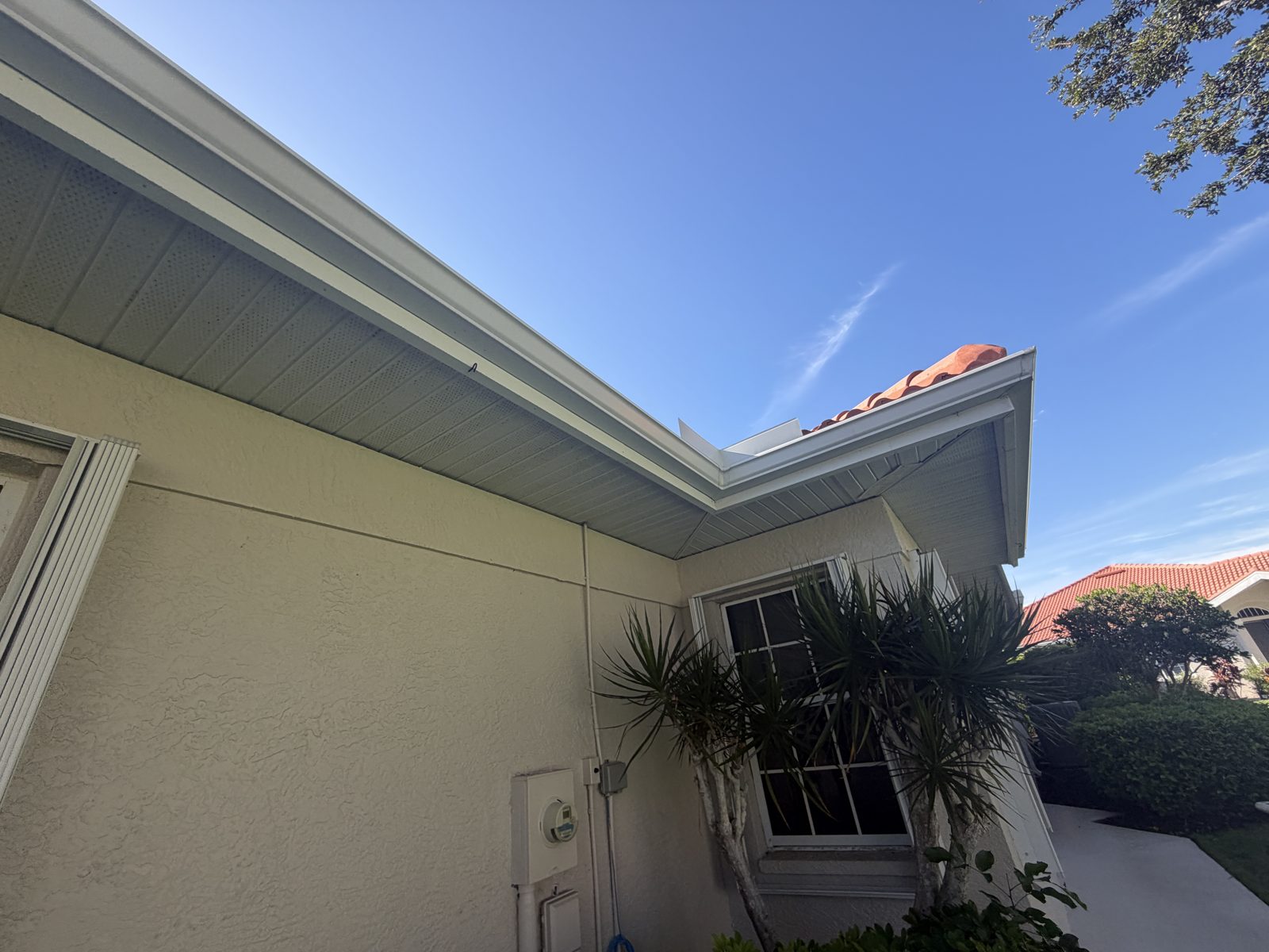 Seamless aluminum gutters installed by Anchor Construction Group